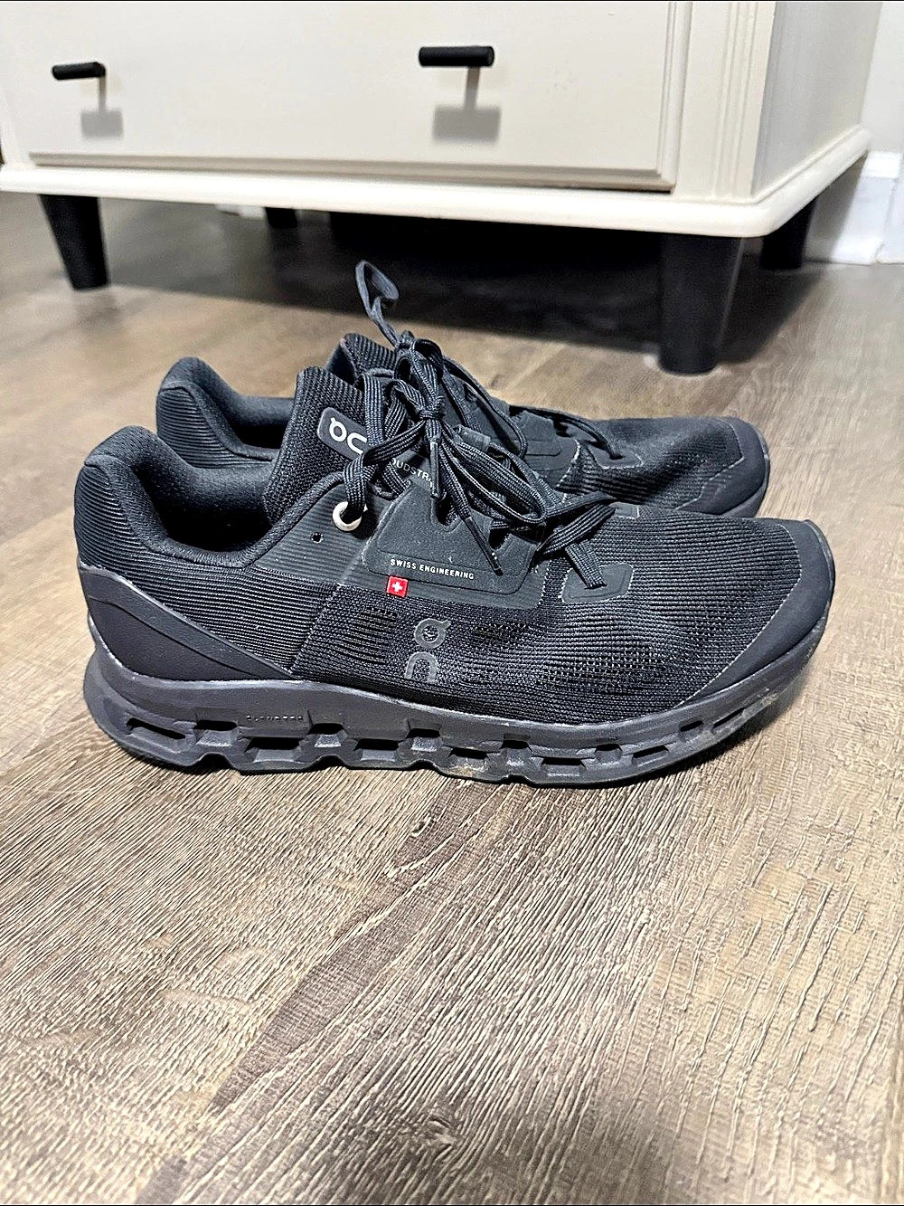 On Cloudmonster Black Athletic Shoes